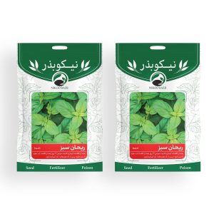 پکیج 2 عددی بذر ریحان سبز نیکوبذر