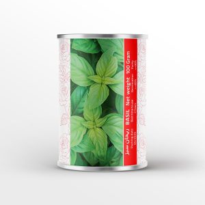 بذر ریحان سبز قوطی فلزی 100گرمی نیکوبذر