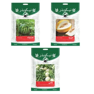 پکیج بذر سه عددی صیفی جات نیکوبذر(هندوانه طالبی و خربزه)